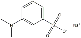 m-Dimethylaminobenzenesulfonic acid sodium salt Struktur