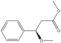 [R,(+)]-3-Methoxy-3-phenylpropionic acid methyl ester Struktur