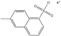 6-Methyl-1-naphthalenesulfonic acid potassium salt Struktur