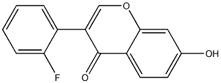 7-Hydroxy-3-(2-fluorophenyl)-4H-1-benzopyran-4-one Struktur