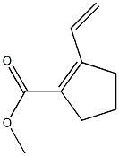 2-Ethenyl-1-cyclopentene-1-carboxylic acid methyl ester Struktur