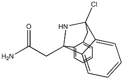 10-Chloro-5-(carbamoylmethyl)-10,11-dihydro-5H-dibenzo[a,d]cyclohepten-5,10-imine Struktur