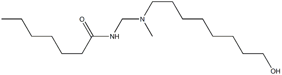 N-[[N-(8-Hydroxyoctyl)-N-methylamino]methyl]heptanamide Struktur