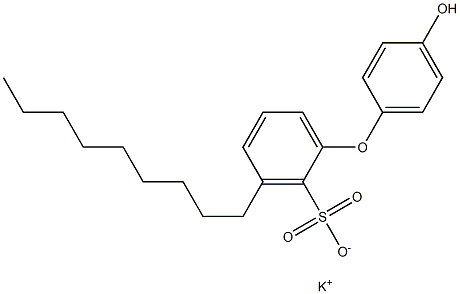 4'-Hydroxy-3-nonyl[oxybisbenzene]-2-sulfonic acid potassium salt Struktur