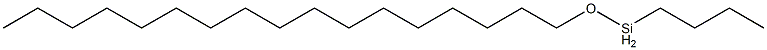 Butyl(heptadecyloxy)silane Struktur