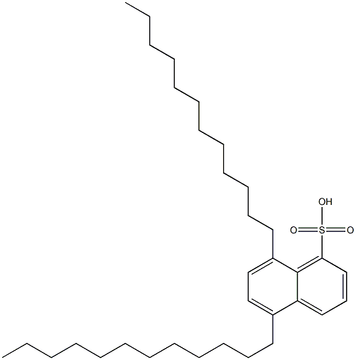 5,8-Didodecyl-1-naphthalenesulfonic acid Struktur