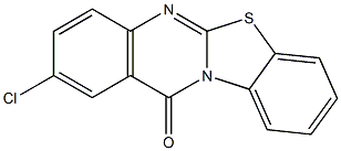 2-Chloro-12H-benzothiazolo[2,3-b]quinazolin-12-one Struktur