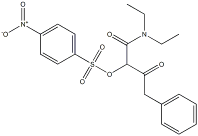 N,N-Diethyl-2-[(4-nitrophenyl)sulfonyloxy]-3-oxo-4-phenylbutanamide Struktur