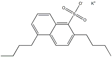 2,5-Dibutyl-1-naphthalenesulfonic acid potassium salt Struktur