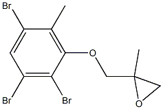 2,3,5-Tribromo-6-methylphenyl 2-methylglycidyl ether Struktur