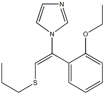 1-[(E)-2-Propylthio-1-(2-ethoxyphenyl)ethenyl]-1H-imidazole Struktur