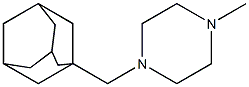 1-Methyl-4-(1-adamantylmethyl)piperazine Struktur