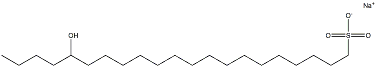 17-Hydroxyhenicosane-1-sulfonic acid sodium salt Struktur