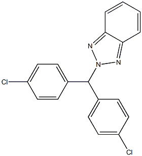 2-(4,4'-Dichlorobenzhydryl)-2H-benzotriazole Struktur