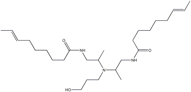 N,N'-[3-Hydroxypropyliminobis(2-methyl-2,1-ethanediyl)]bis(7-nonenamide) Struktur