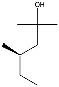 [R,(-)]-2,4-Dimethyl-2-hexanol Struktur