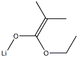 1-Ethoxy-1-(lithiooxy)-2-methyl-1-propene Struktur