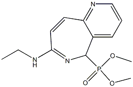 [7-(Ethylamino)-5H-pyrido[3,2-c]azepin-5-yl]phosphonic acid dimethyl ester Struktur