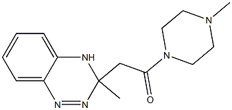 3-Methyl-3-[[(4-methylpiperazin-1-yl)carbonyl]methyl]-3,4-dihydro-1,2,4-benzotriazine Struktur