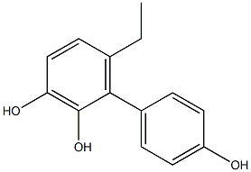 6-Ethyl-1,1'-biphenyl-2,3,4'-triol Struktur