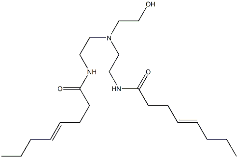 N,N'-[2-Hydroxyethyliminobis(2,1-ethanediyl)]bis(4-octenamide) Struktur