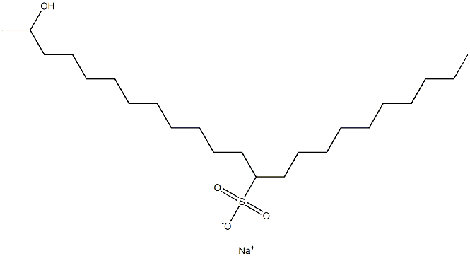 22-Hydroxytricosane-11-sulfonic acid sodium salt Struktur