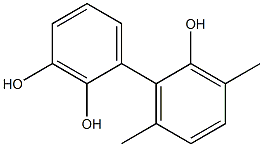 3',6'-Dimethyl-1,1'-biphenyl-2,2',3-triol Struktur