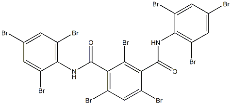 N,N'-Bis(2,4,6-tribromophenyl)-2,4,6-tribromoisophthalamide Struktur