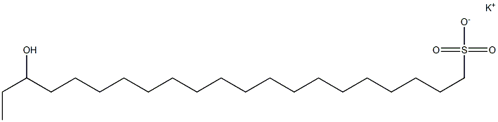 19-Hydroxyhenicosane-1-sulfonic acid potassium salt Struktur