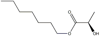 [R,(+)]-2-Hydroxypropionic acid heptyl ester Struktur
