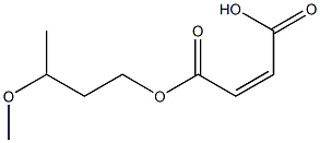 Maleic acid hydrogen 1-(3-methoxybutyl) ester Struktur