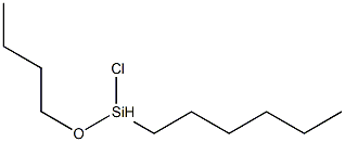 Chloro(butoxy)hexylsilane Struktur