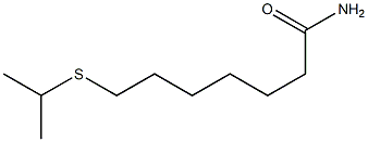 7-(Isopropylthio)heptanamide Struktur