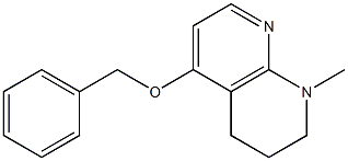 1,2,3,4-Tetrahydro-5-benzyloxy-1-methyl-1,8-naphthyridine Struktur