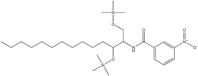 N-[1,3-Bis(trimethylsilyloxy)tetradecan-2-yl]-3-nitrobenzamide Struktur