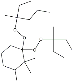 2,2,3-Trimethyl-1,1-bis(1-ethyl-1-methylbutylperoxy)cyclohexane Struktur