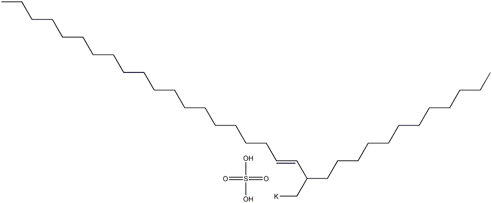 Sulfuric acid 2-dodecyl-3-docosenyl=potassium ester salt Struktur