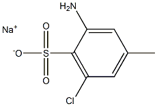 2-Amino-6-chloro-4-methylbenzenesulfonic acid sodium salt Struktur