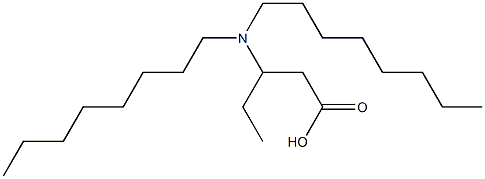 3-(Dioctylamino)valeric acid Struktur