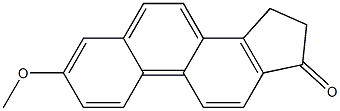 15,16-Dihydro-3-methoxy-17H-cyclopenta[a]phenanthren-17-one Struktur