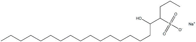 5-Hydroxyhenicosane-4-sulfonic acid sodium salt Struktur