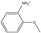 o-Methoxybenzenaminium Struktur