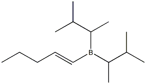 [(E)-1-Pentenyl]bis(3-methylbutan-2-yl)borane Struktur