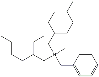 N,N-Bis(2-ethylhexyl)-N-methylbenzenemethanaminium Struktur