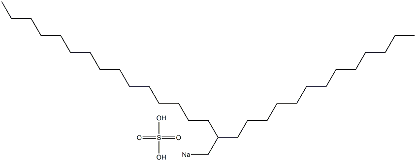 Sulfuric acid 2-tridecylheptadecyl=sodium salt Struktur