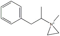 1-Methyl-1-(1-methyl-2-phenylethyl)aziridinium Struktur