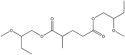 2-Methylglutaric acid bis(2-methoxybutyl) ester Struktur