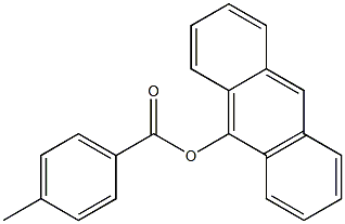 p-Methylbenzoic acid (anthracen-9-yl) ester Struktur