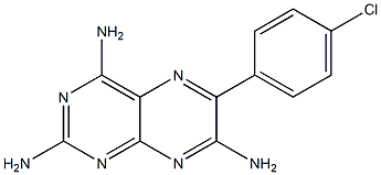 6-[4-Chlorophenyl]-2,4,7-pteridinetriamine Struktur