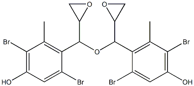 2,5-Dibromo-4-hydroxy-6-methylphenylglycidyl ether Struktur